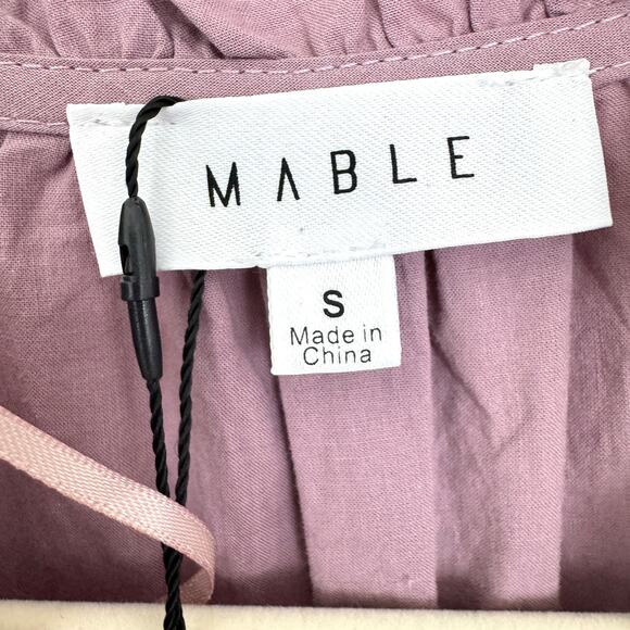 Mable Womens Faith Eyelet Lace Mini Dress Size S Feminine Girly Summer Rose - Picture 3 of 8